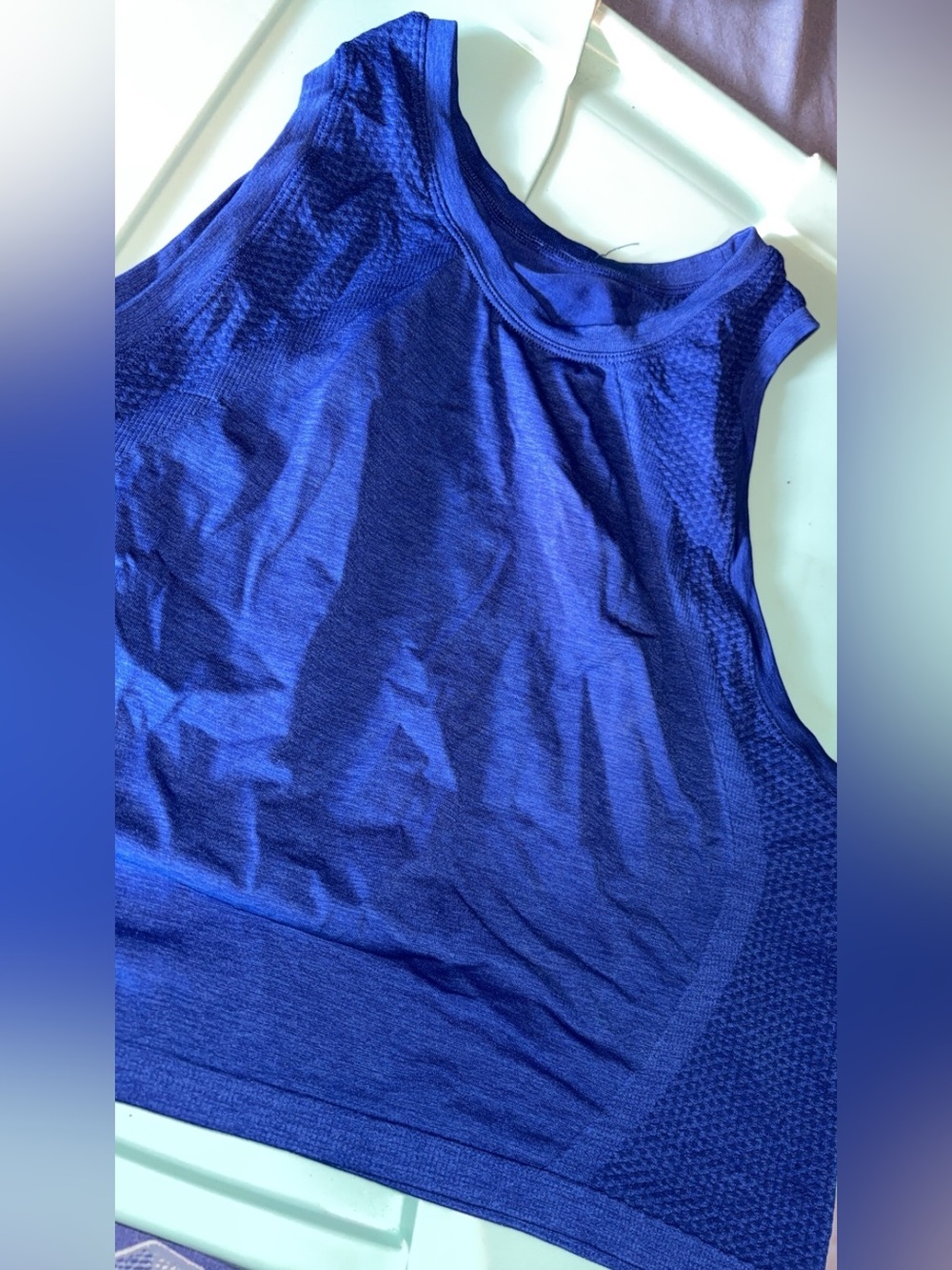 2 workout Pink and Black Abstract Racerback Tank size small like new